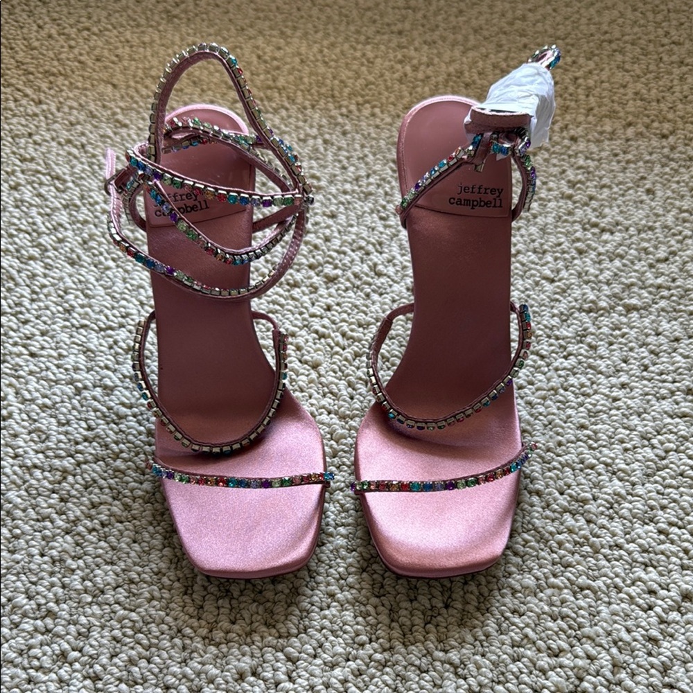 Jeffrey Campbell Pink Strappy Sandals
